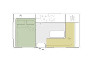 1400 DOUBLE BED Layout